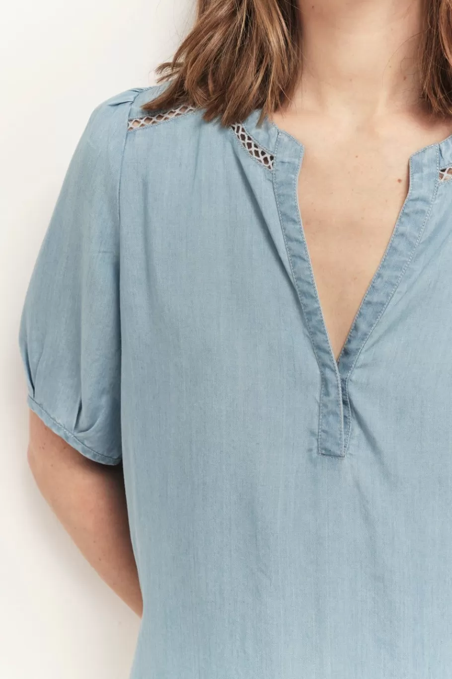 One Step Tops & Blouses^Carrys - Top Baby Blue En Lyocell®