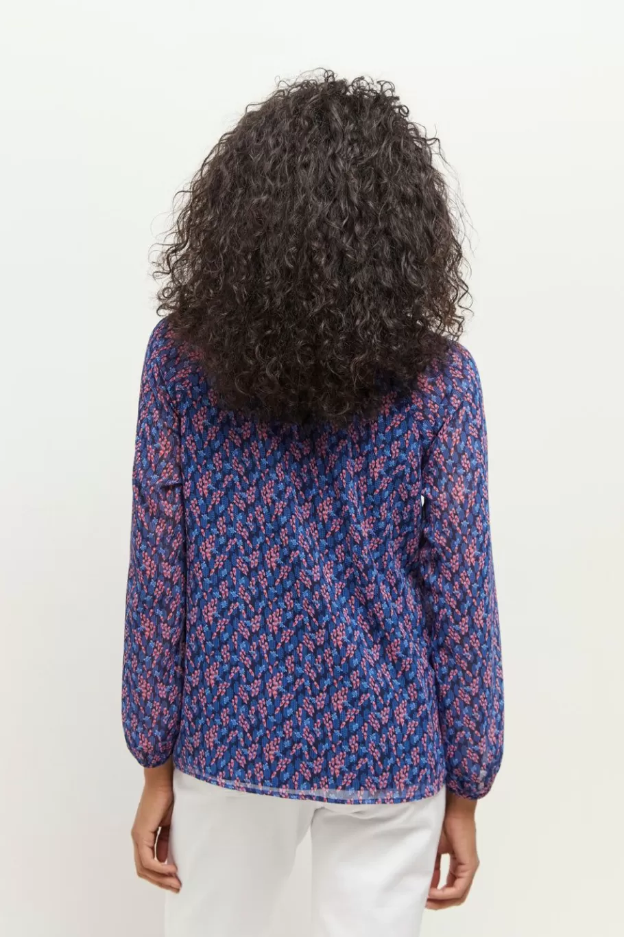 One Step Tops & Blouses^Ceres - Blouse Marine A Imprime Bouquet Graphique En Polyester Recycle