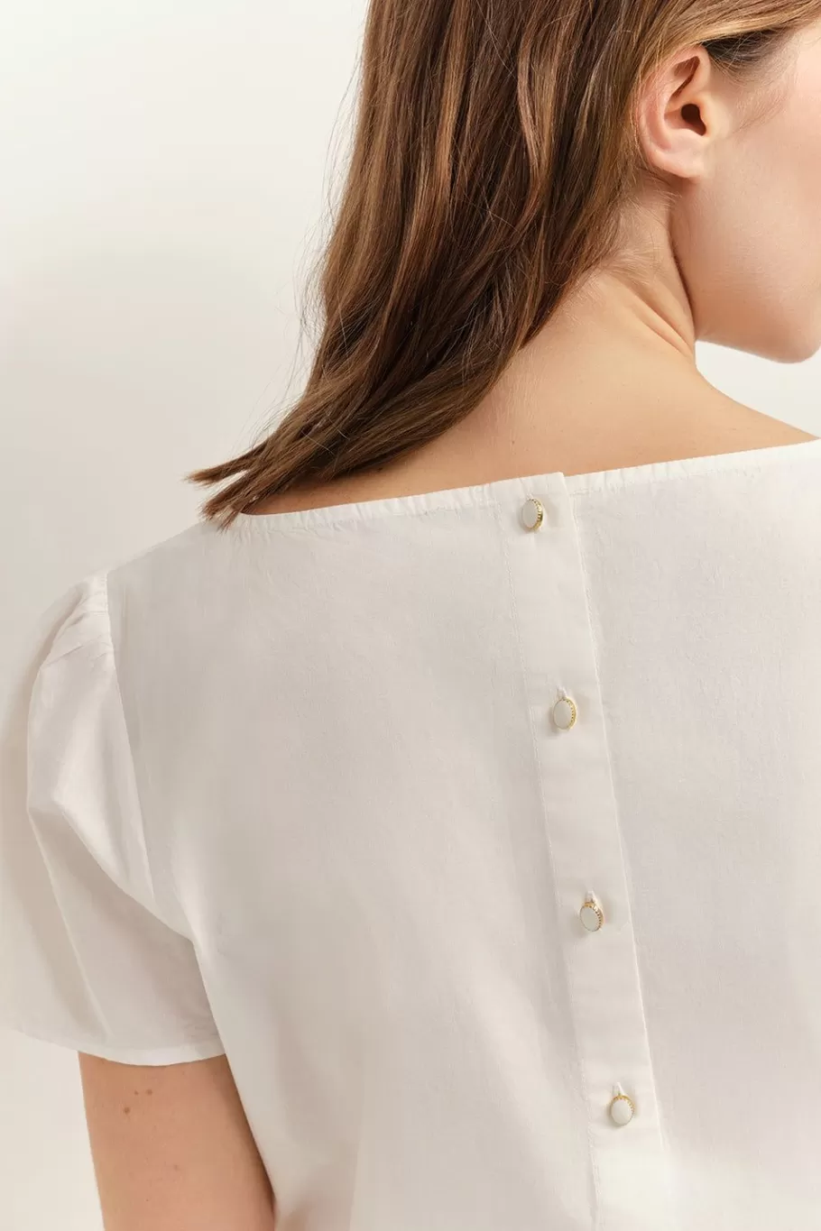 One Step Tops & Blouses^Copal - Top Ecru Ganses Dentelle