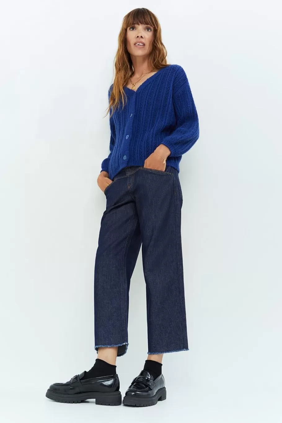 One Step Denims & Pantalons^Le Charlie - Jean Droit Brut Cropped