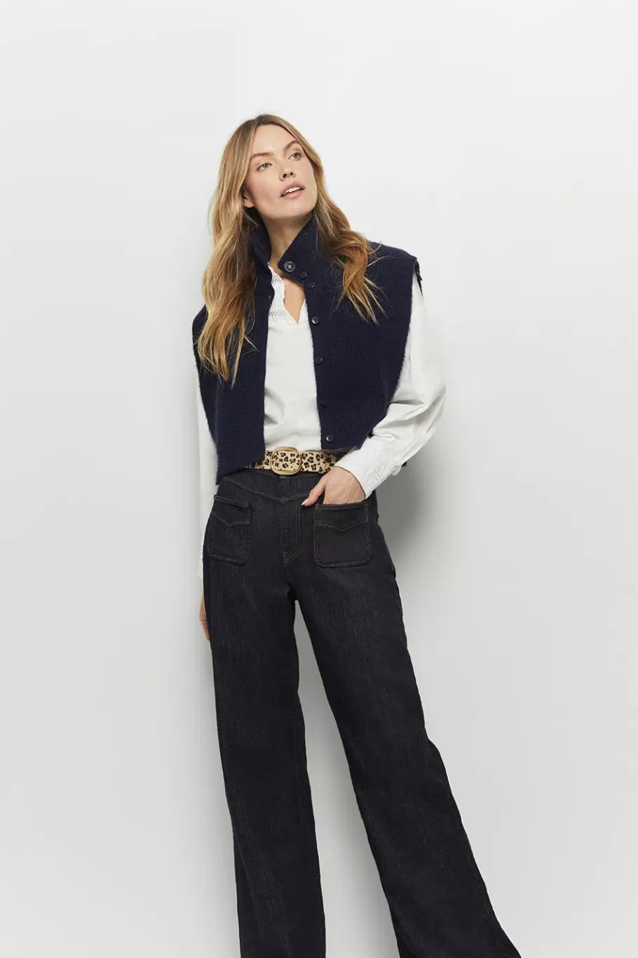 One Step Denims & Pantalons^Le Hailey - Jean Flare Brut