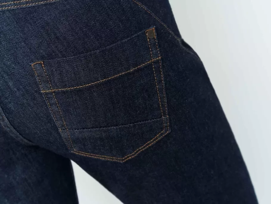 One Step Denims & Pantalons^Le Indi - Jean Slim Marine 7/8Eme Effet Push Up