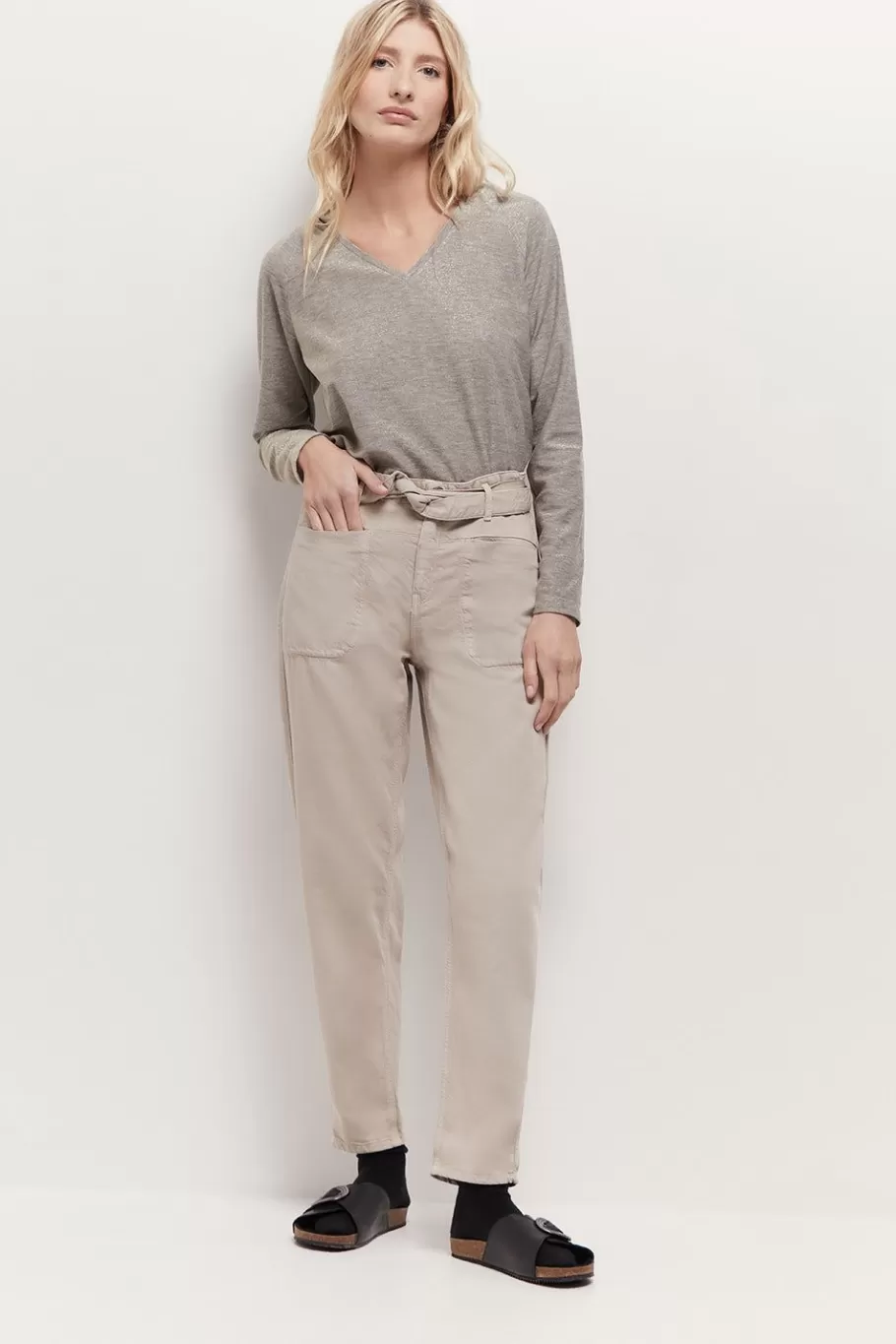 One Step Denims & Pantalons^Le John - Jean Slouchy Sand 7/8E