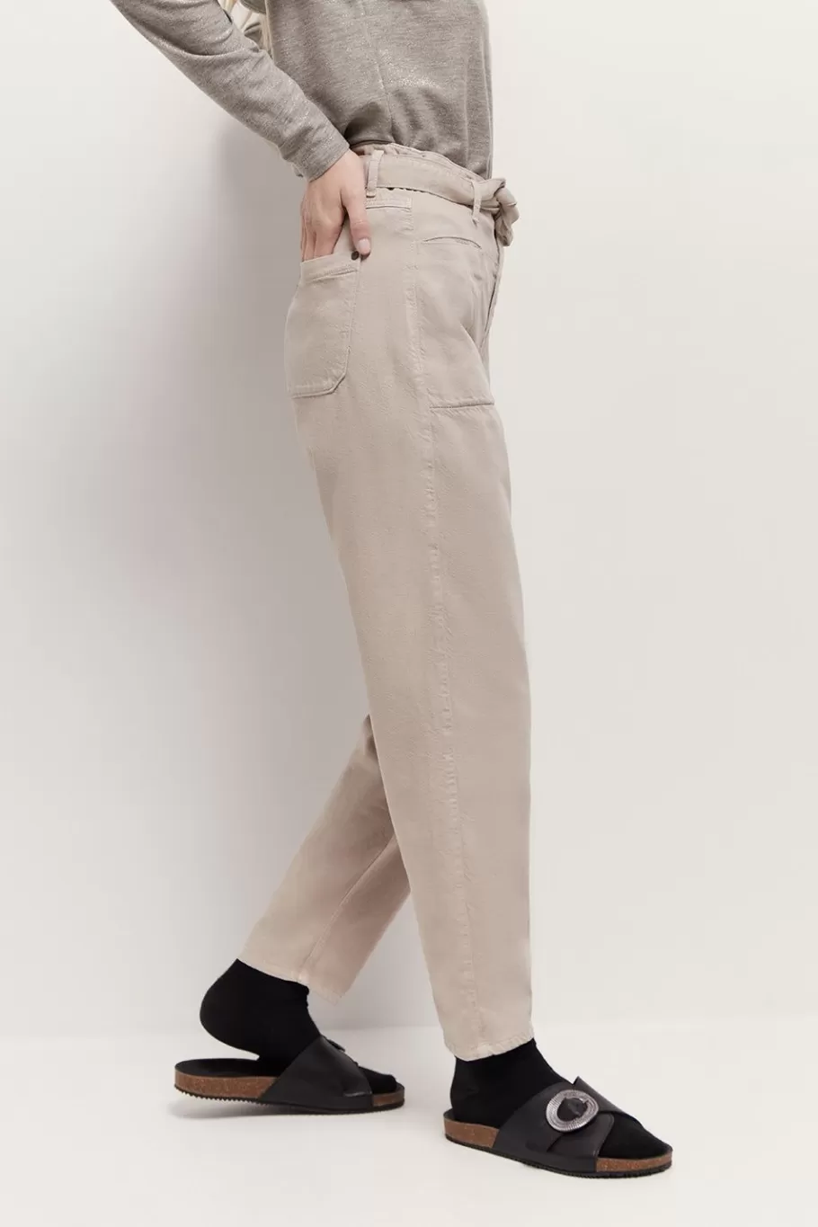 One Step Denims & Pantalons^Le John - Jean Slouchy Sand 7/8E