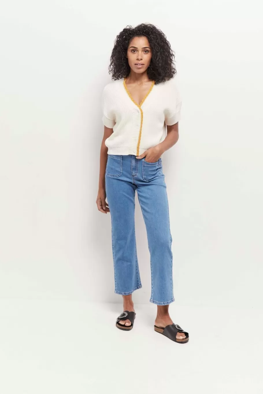 One Step Denims & Pantalons^Le Wilona - Jean Bootcut Baby Blue Waterless